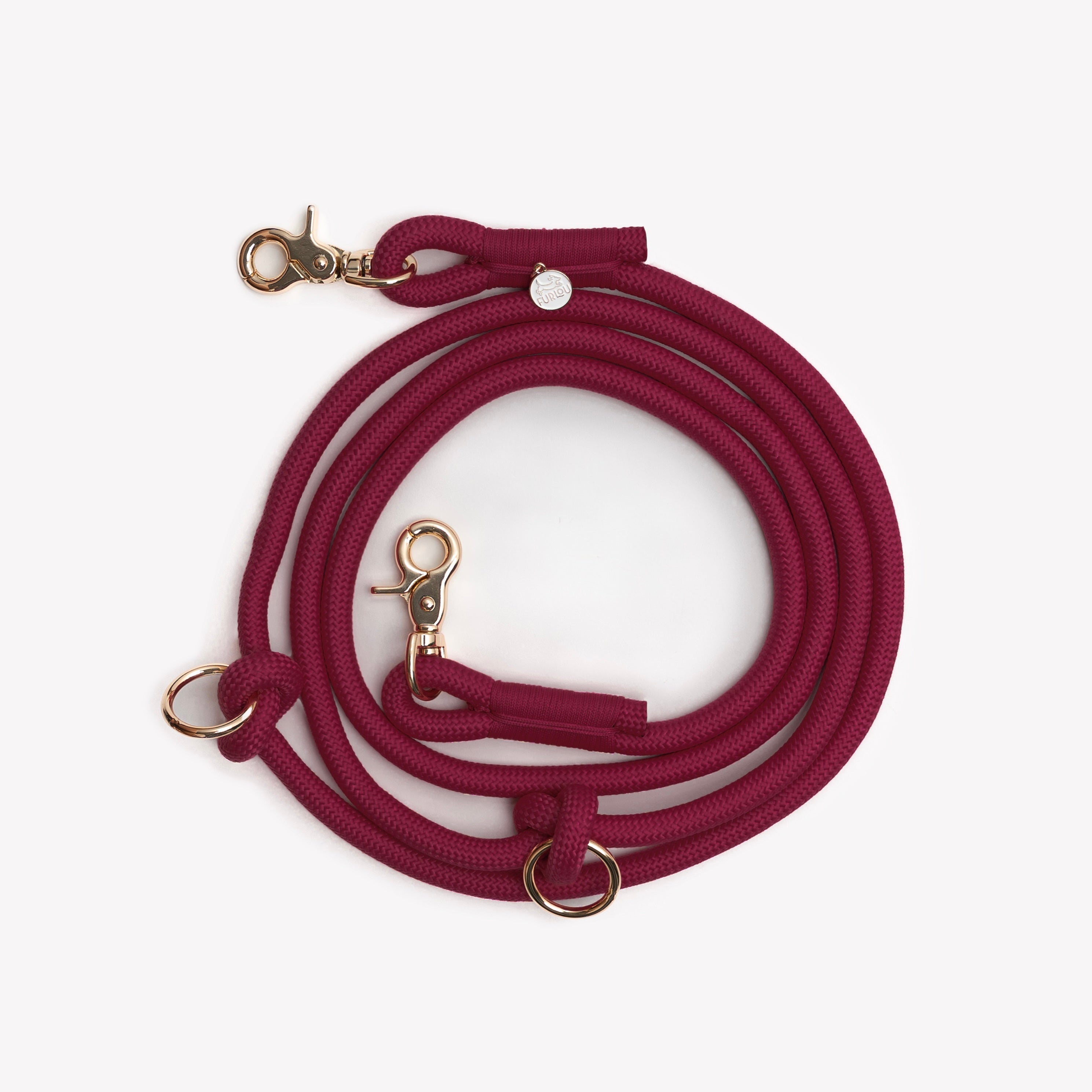 'Bordeaux' - Hands Free Braided Leash
