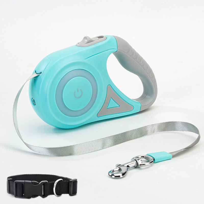 Retractable Dog Leash & Collar Set for Small to Medium Dogs
