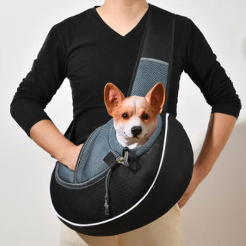 Outdoor Crossbody Pet Carrier Bag