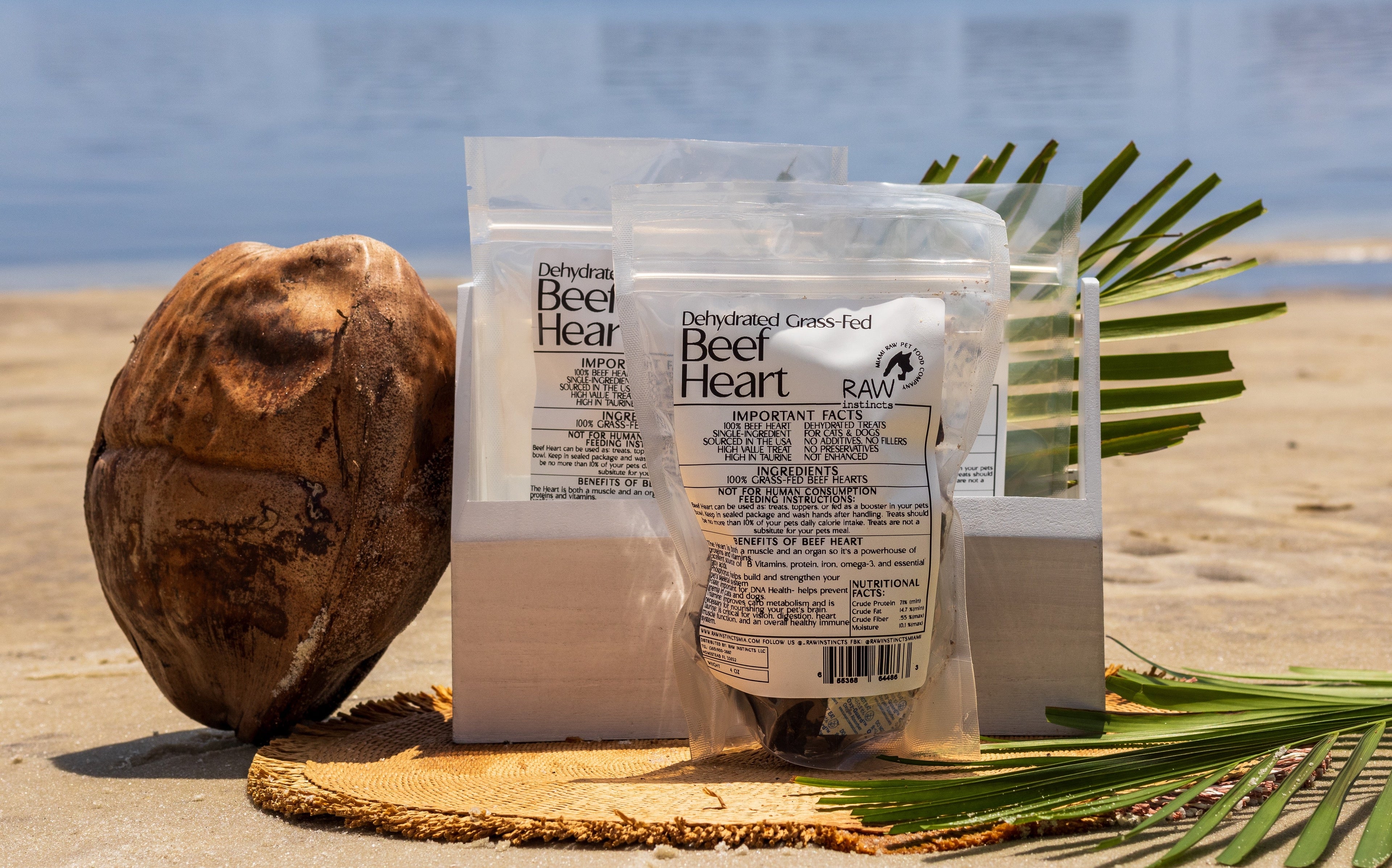 Dehydrated Beef Heart – Raw Instincts | Nutritious Treat for Cats & Dogs