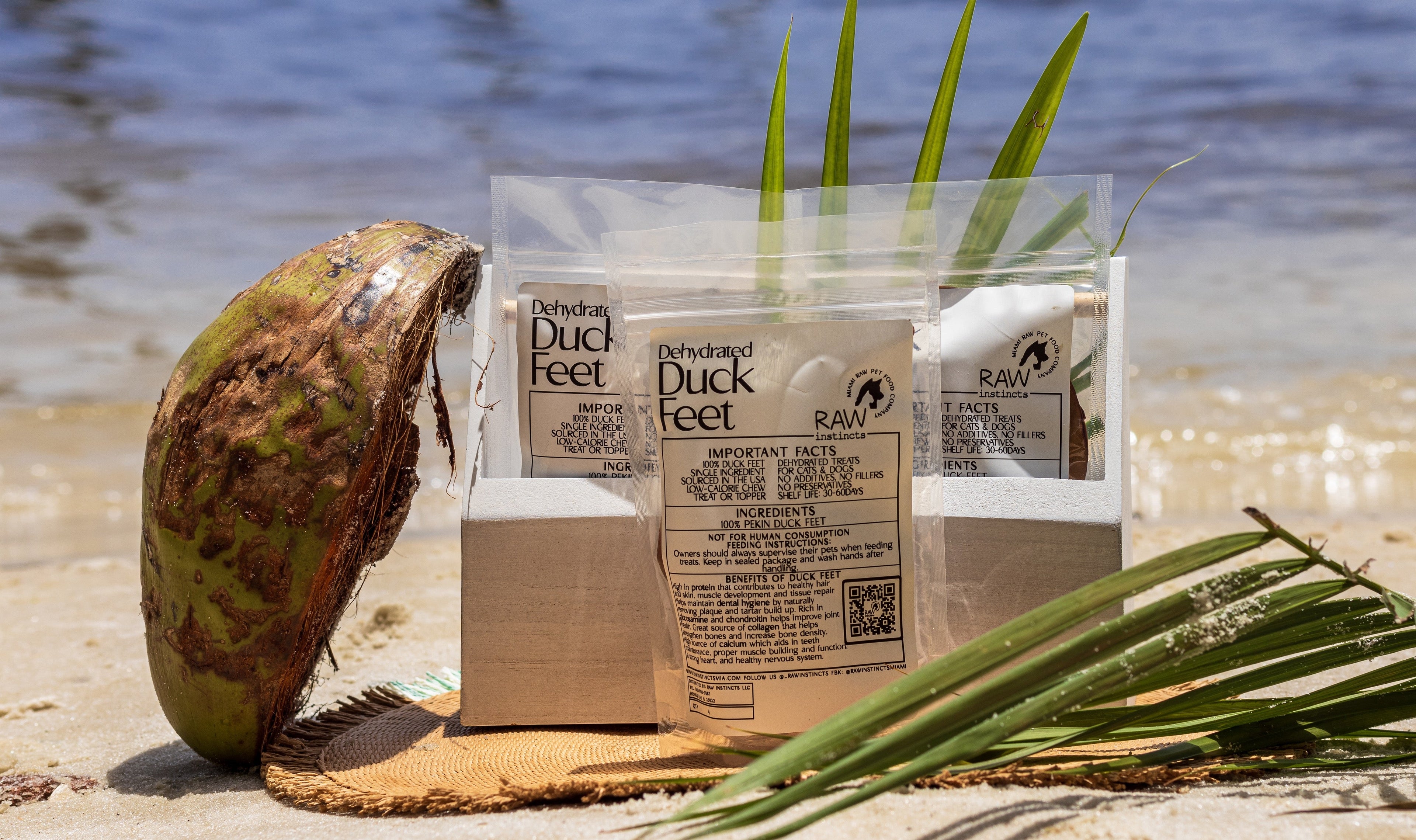 Raw Instincts Dehydrated Duck Feet for Dogs & Cats