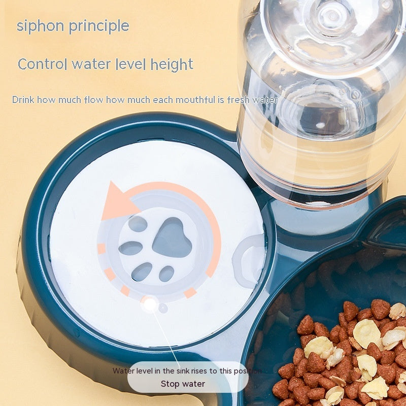 Anti-Roll Double Pet Bowl for Cats