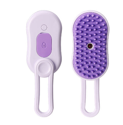 3-in-1 Electric Steam Pet Brush – Grooming & Massage