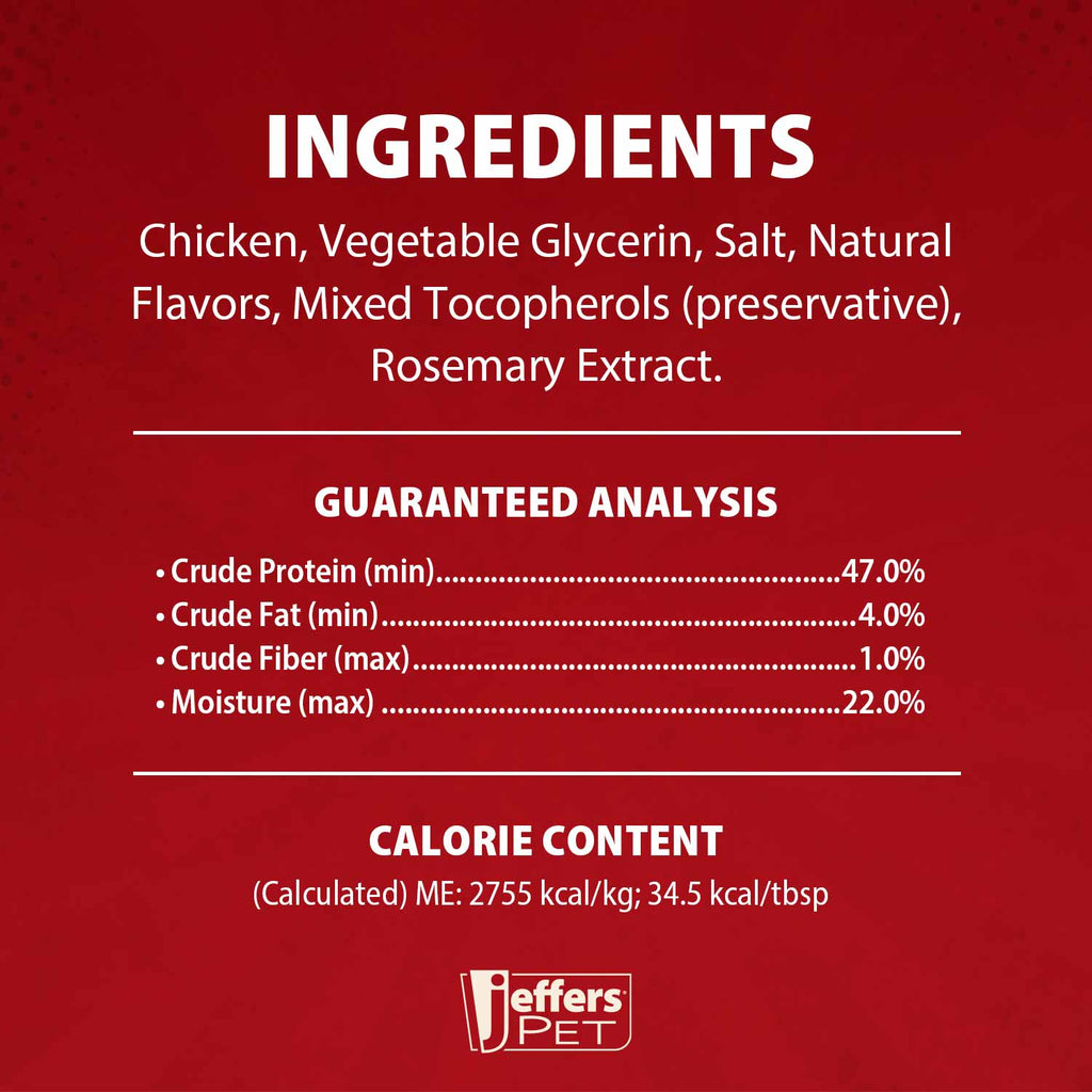 Jeffers Chicken Jerky Dog Treats | 100% Natural, Grain-Free, Made in USA