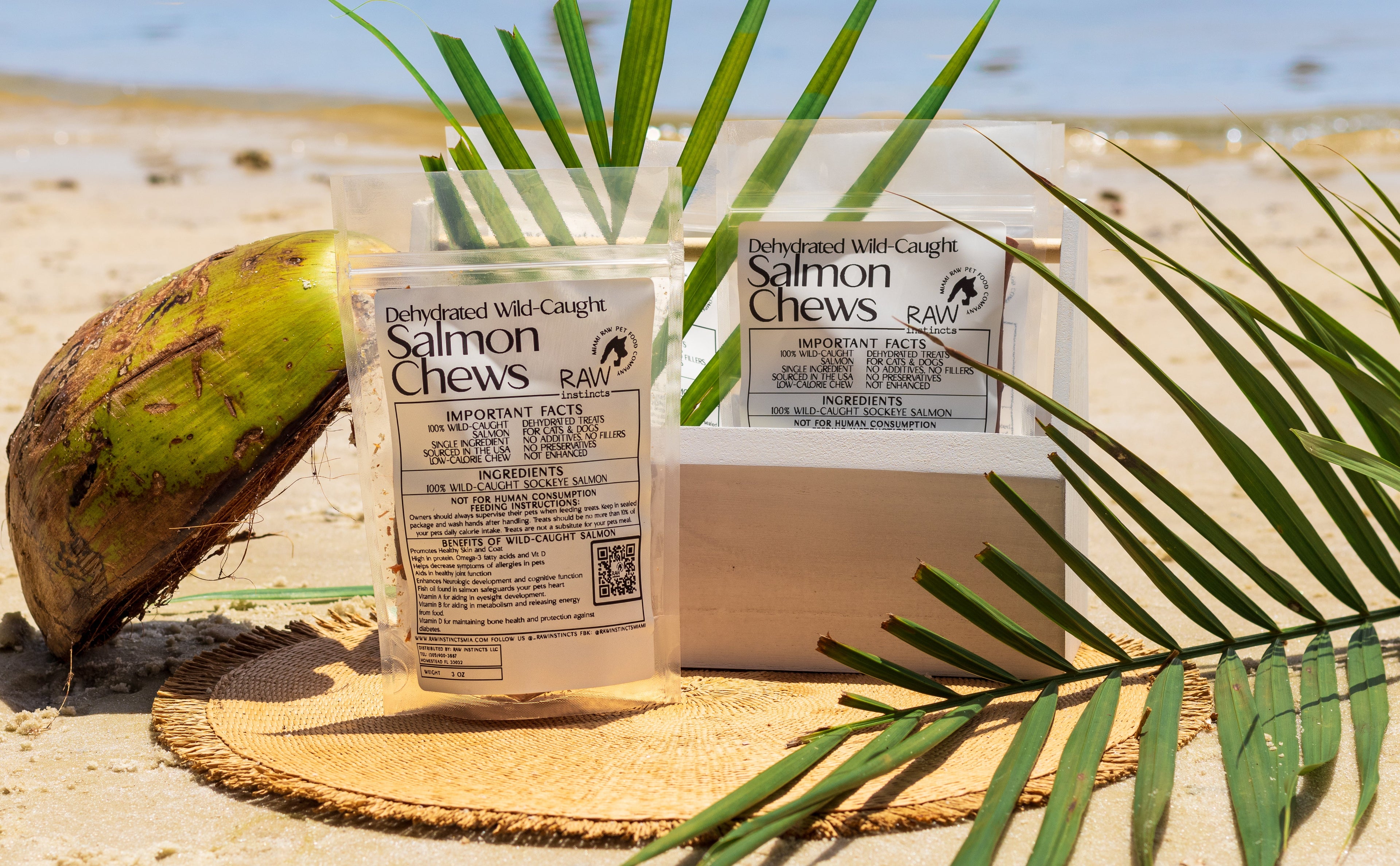 Wild-Caught Salmon Chews – 2oz | Raw Instincts